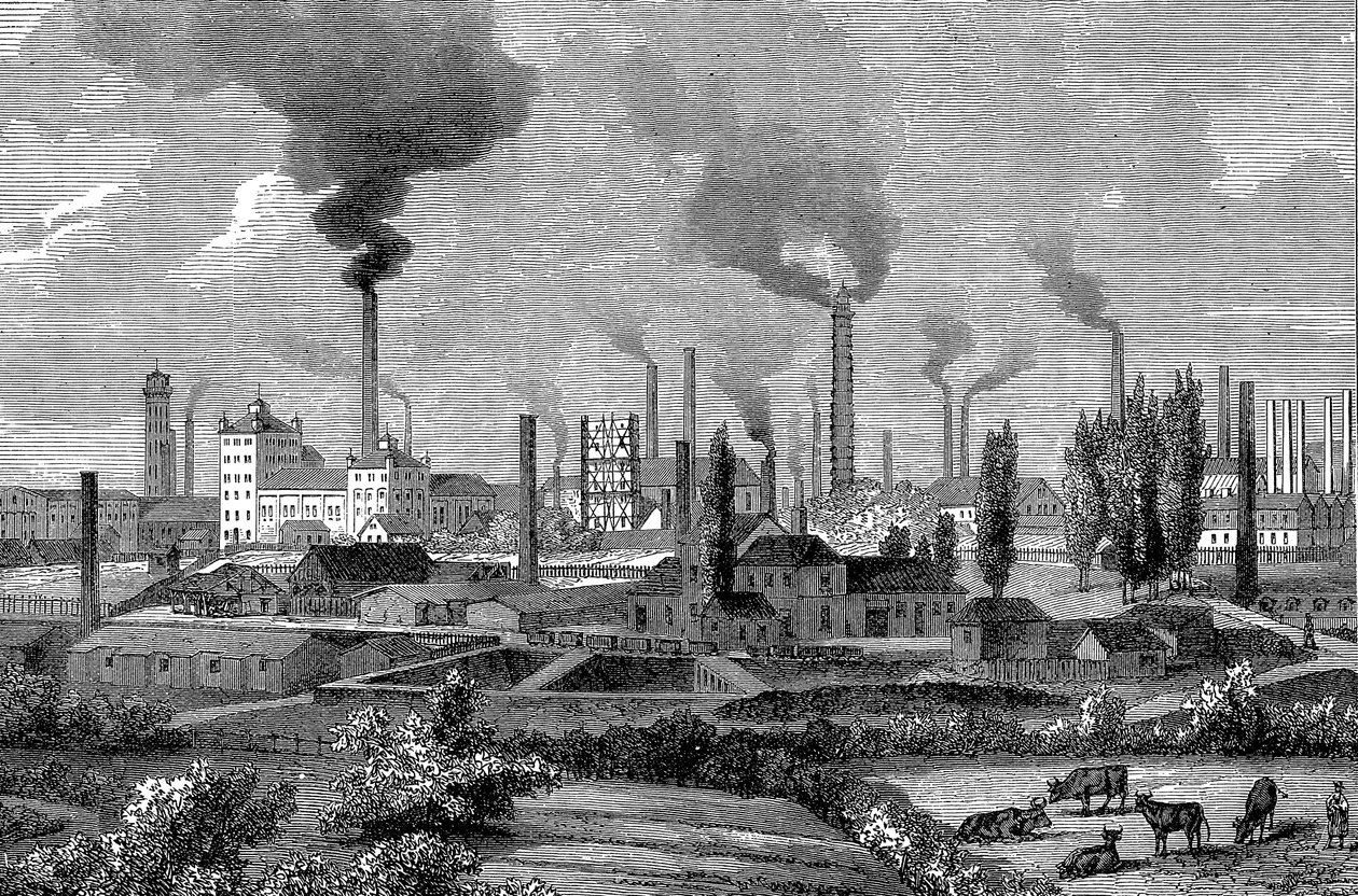 Krupps fabrieken, Essen, Duitsland, 1896 door Unbekannt