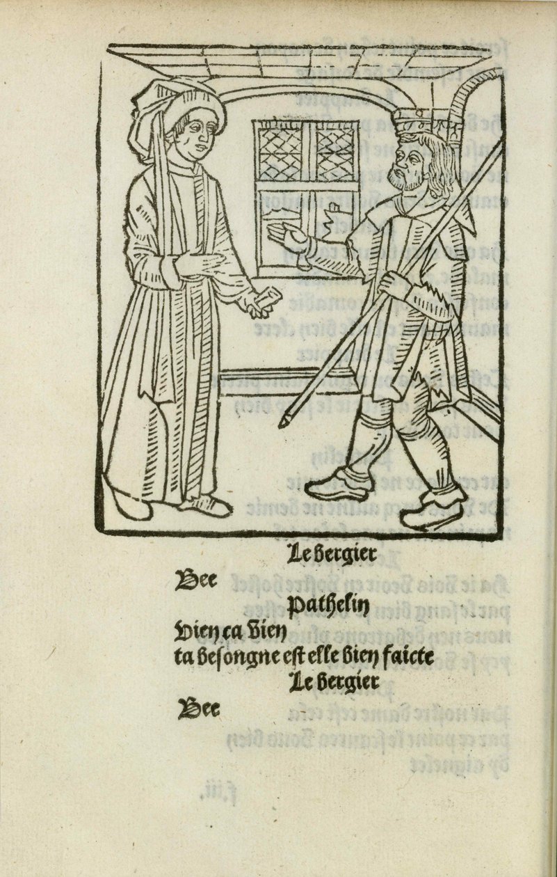 La Farce de meester Pathelin, ca. 1490 door Unbekannt
