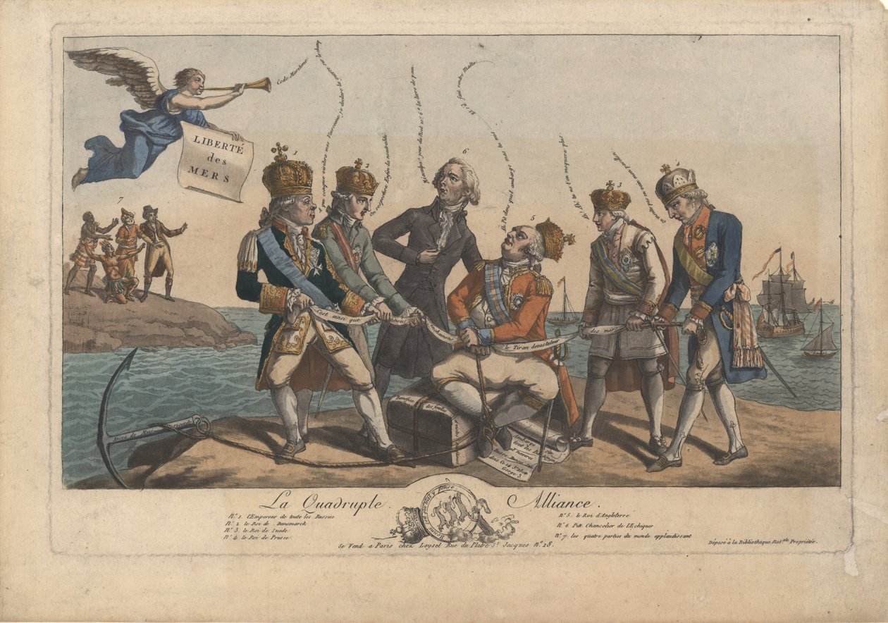 La Quadruple Alliance, 1800 door Unbekannt