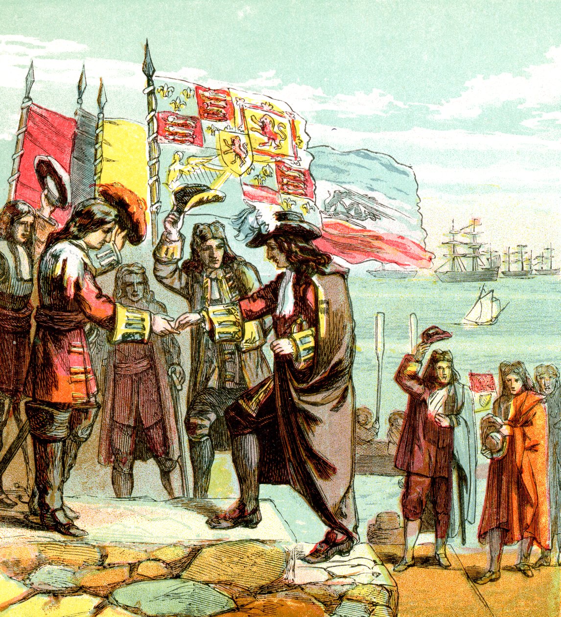 Landing van Willem van Oranje, 1688 ca. 1850s door Unbekannt