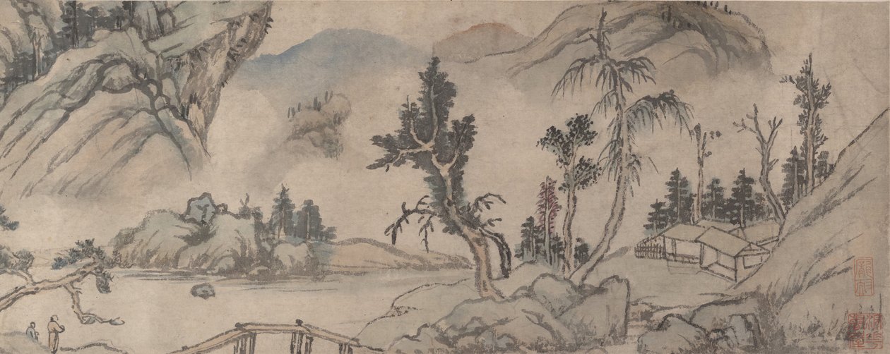 Landschap door Unbekannt