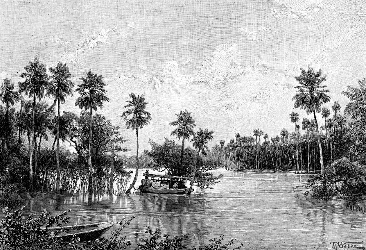 Las Palmes Lagunas, nabij de monding van de Pilcomayo, 1895 door Unbekannt
