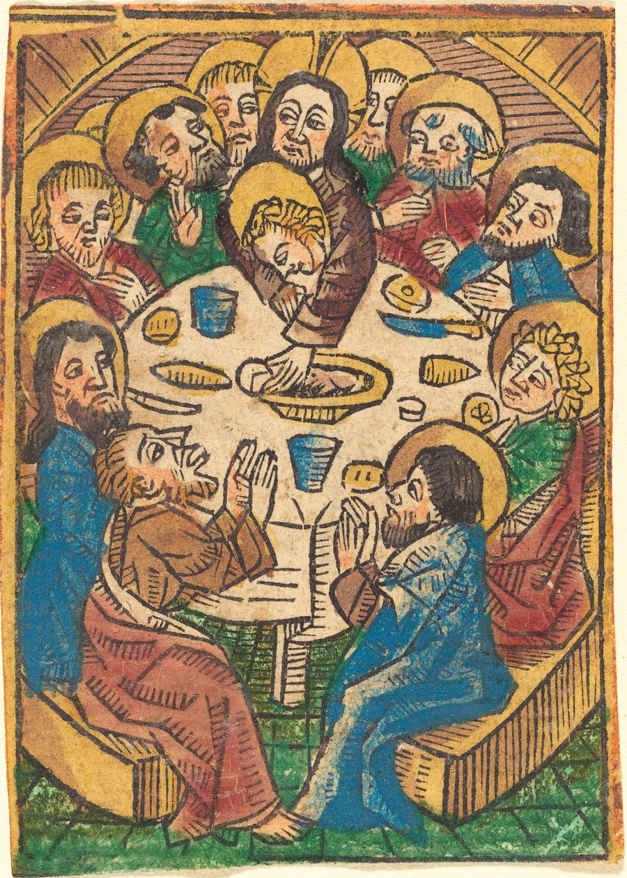 Laatste Avondmaal, ca. 1490 door Unbekannt