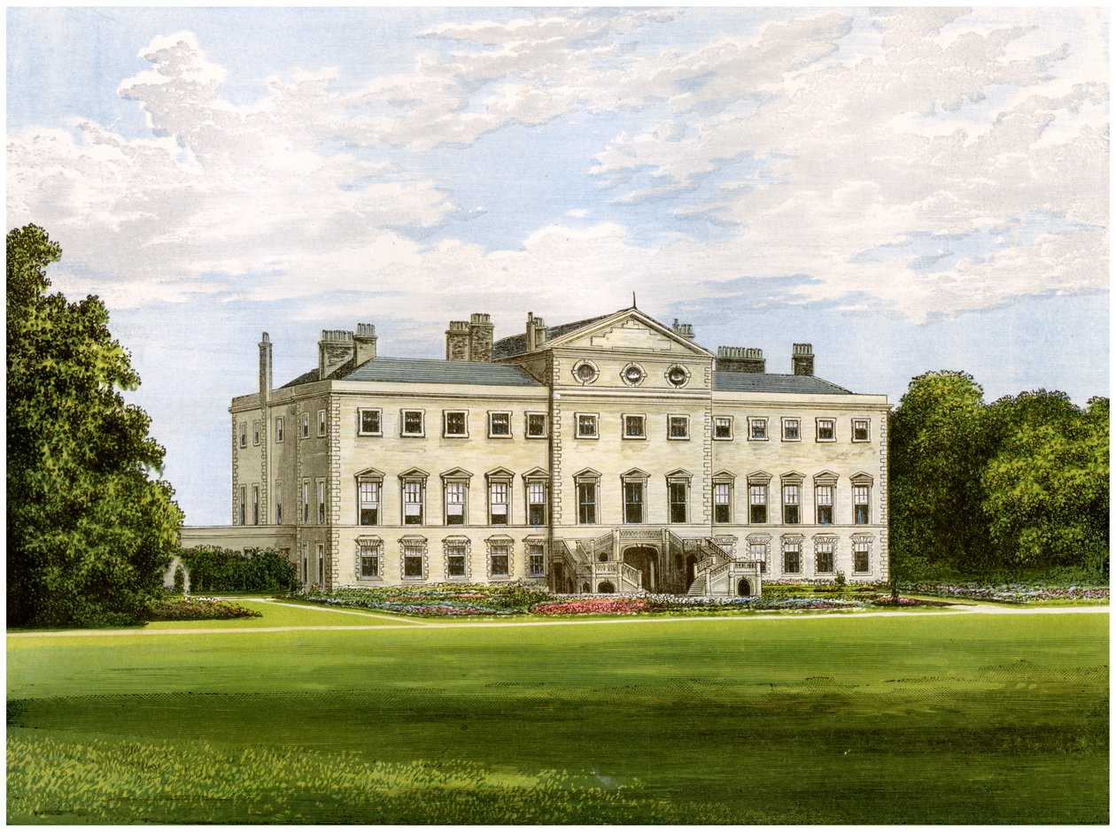 Lathom House, Lancashire, huis van Lord Skelmersdale door Unbekannt