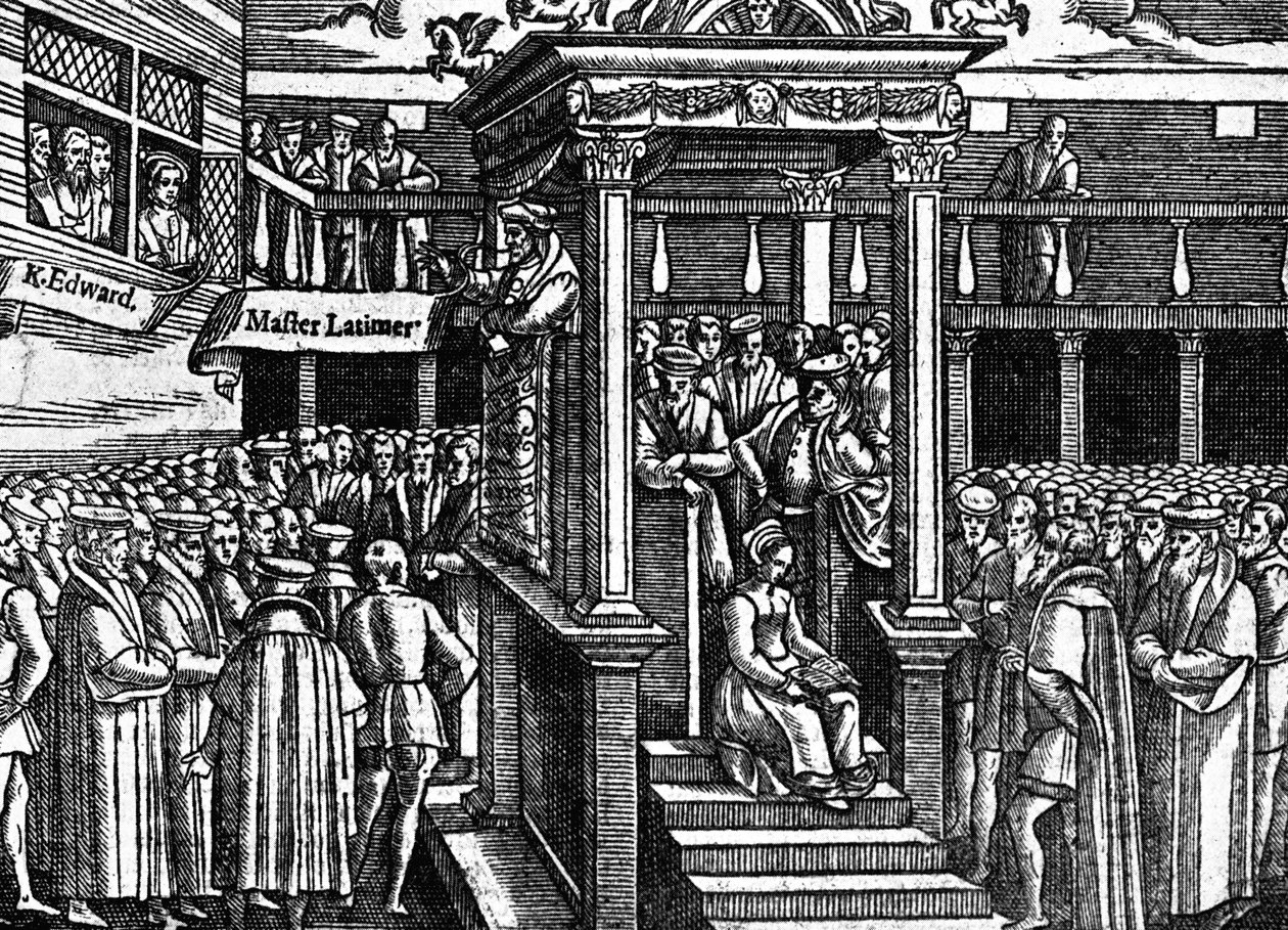 Latimar Predikt Voor Koning Edward VI, ca. 1550, ca. 1902-1905 door Unbekannt