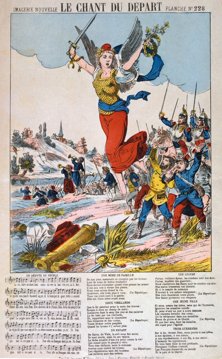 Le Chant du Depart, liedblad, Frans-Duitse oorlog, 1870-1871 door Unbekannt