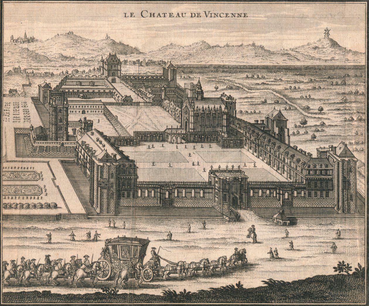 Le Chateau De Vincenne, 1723 door Unbekannt