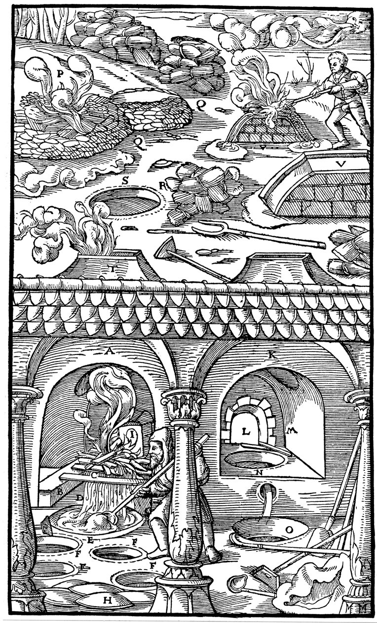Loodsmelting, 1556 door Unbekannt