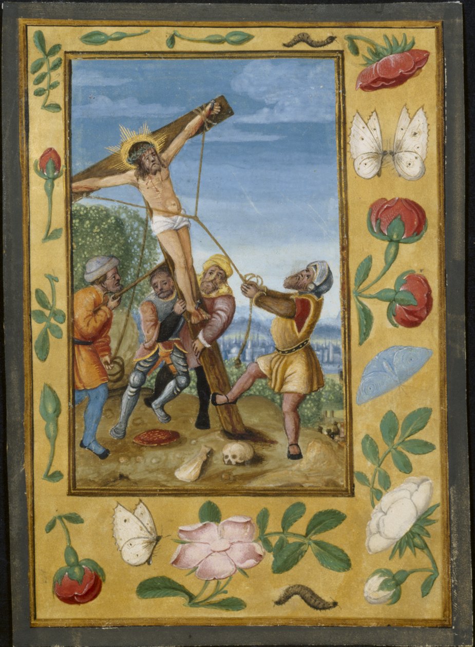 Blad uit een Getijdenboek: De Kruisverheffing, ca. 1510-1520 door Unbekannt