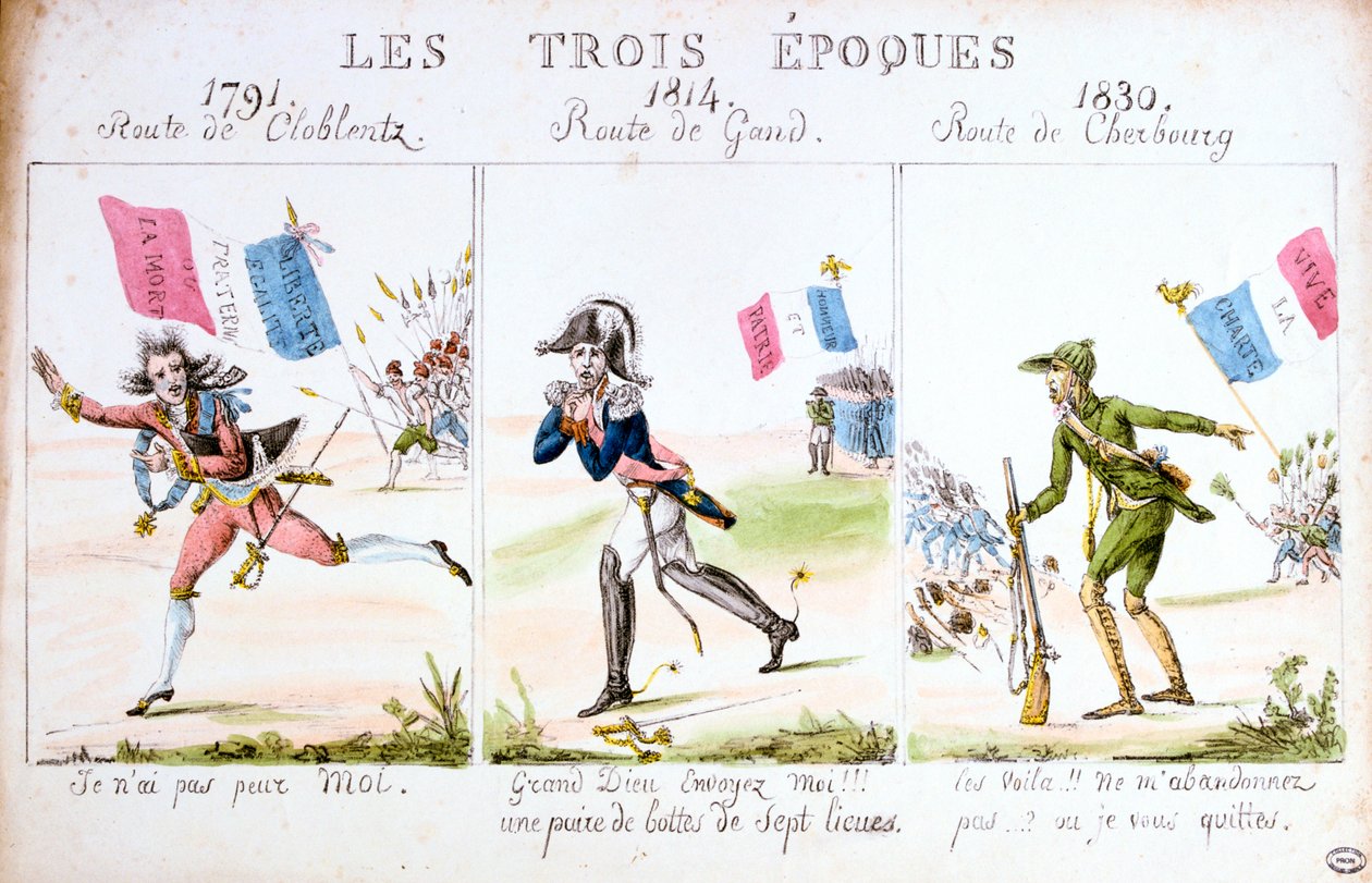 Les Trois Epoques, Revolutie van 1830, Parijs door Unbekannt