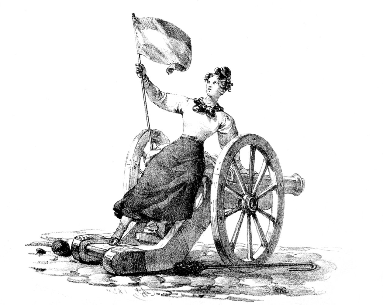 Vrijheid, revolutie van 27-29 juli 1830, Parijs door Unbekannt