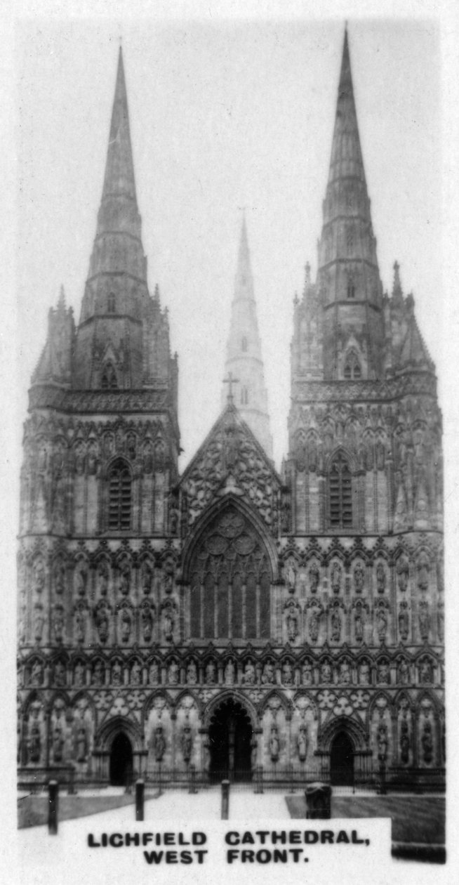 Lichfield Cathedral, West Front, Staffordshire door Unbekannt