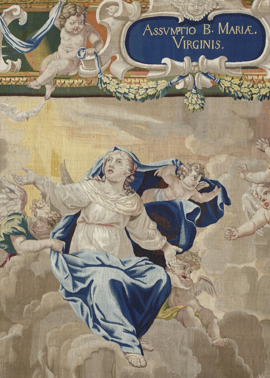 Leven van de Maagd: de Hemelvaart (Detail) door Unbekannt