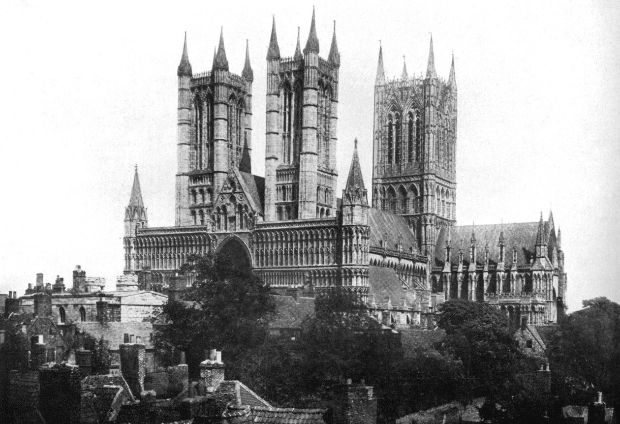 Kathedraal van Lincoln, 1926 door Unbekannt