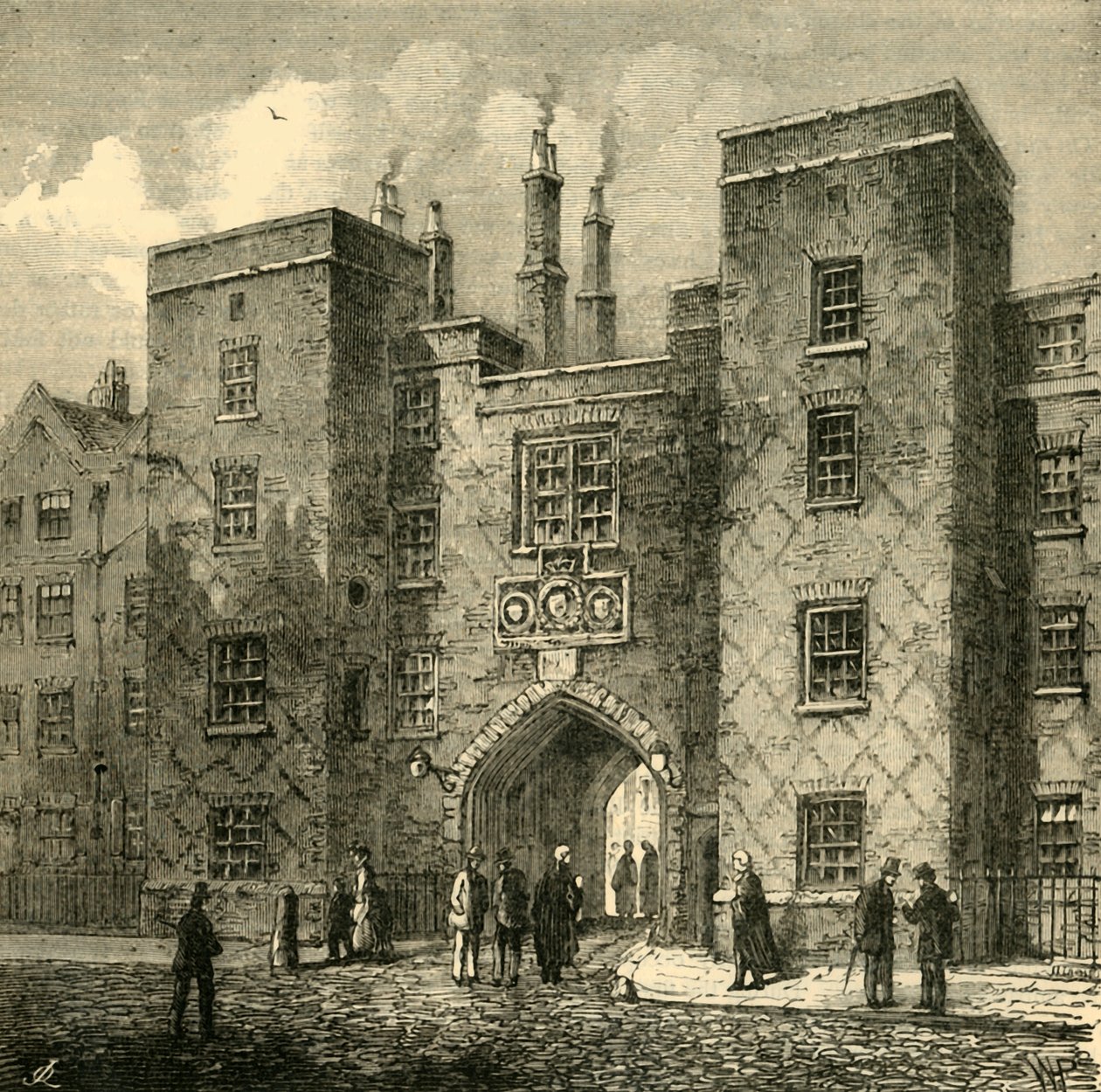 Lincolns Inn Gate, Chancery Lane, 1881 door Unbekannt