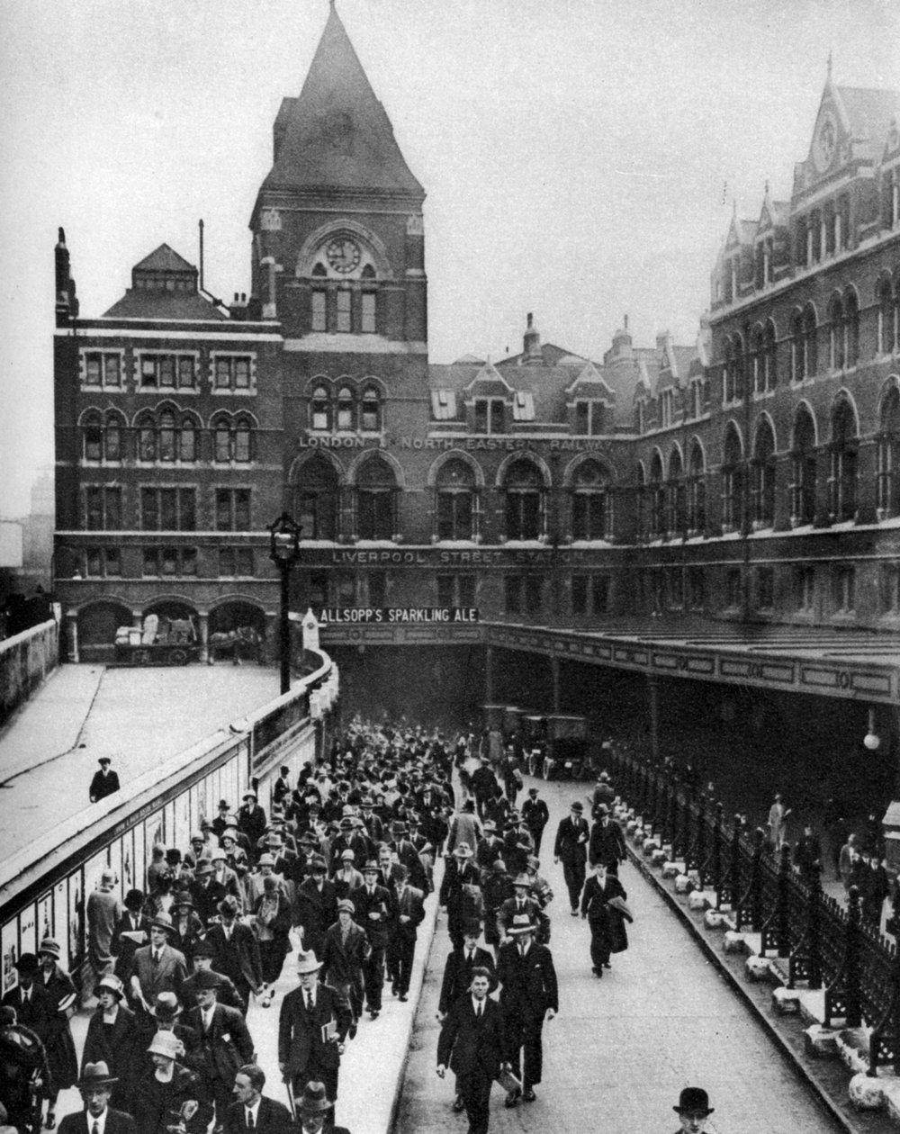 Liverpool Street Station om negen uur 