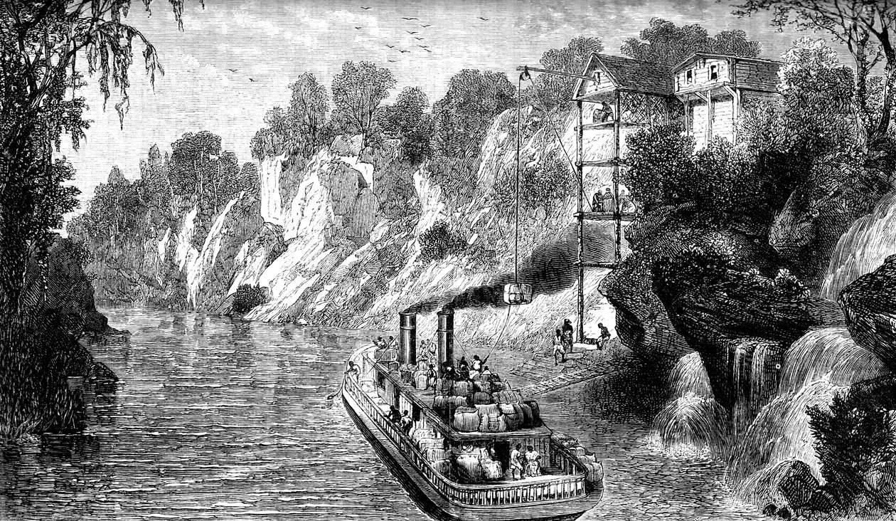 Laden van een katoenstomer, VS, c1880 door Unbekannt