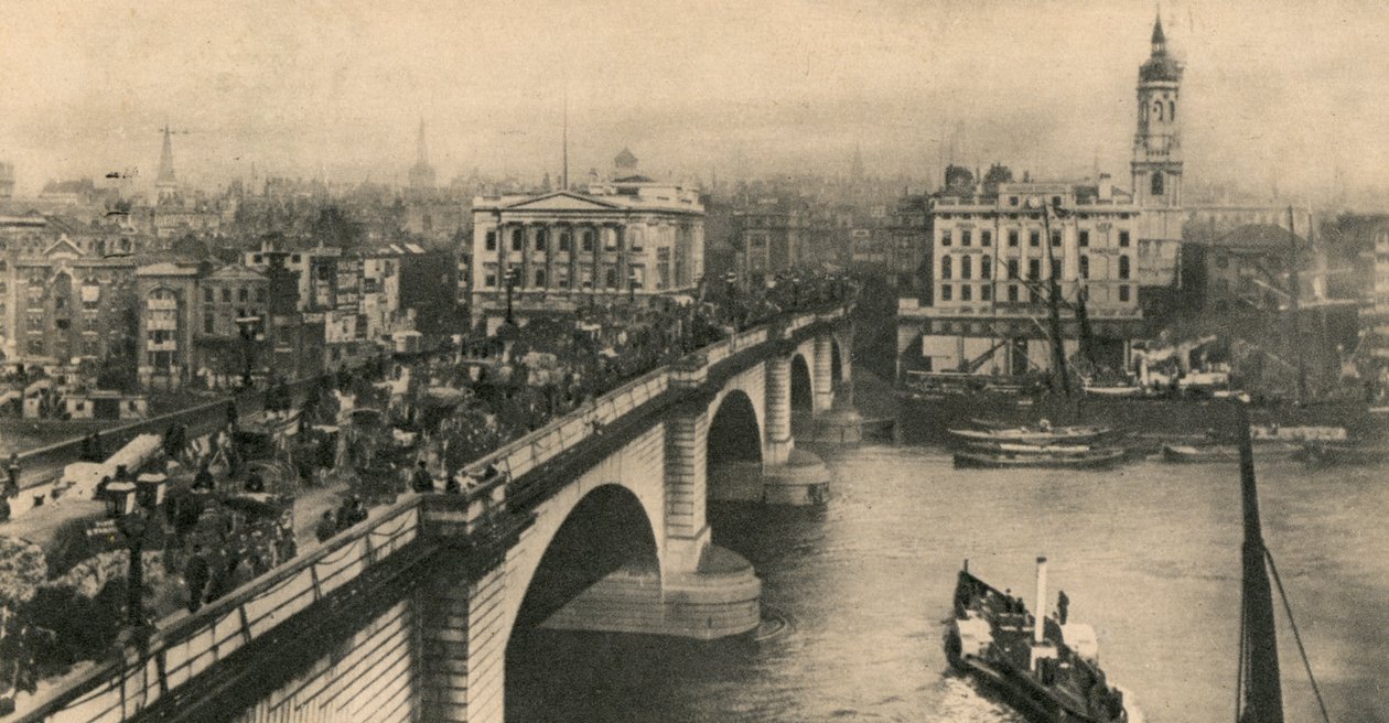 London Bridge, ca. 1906 door Unbekannt