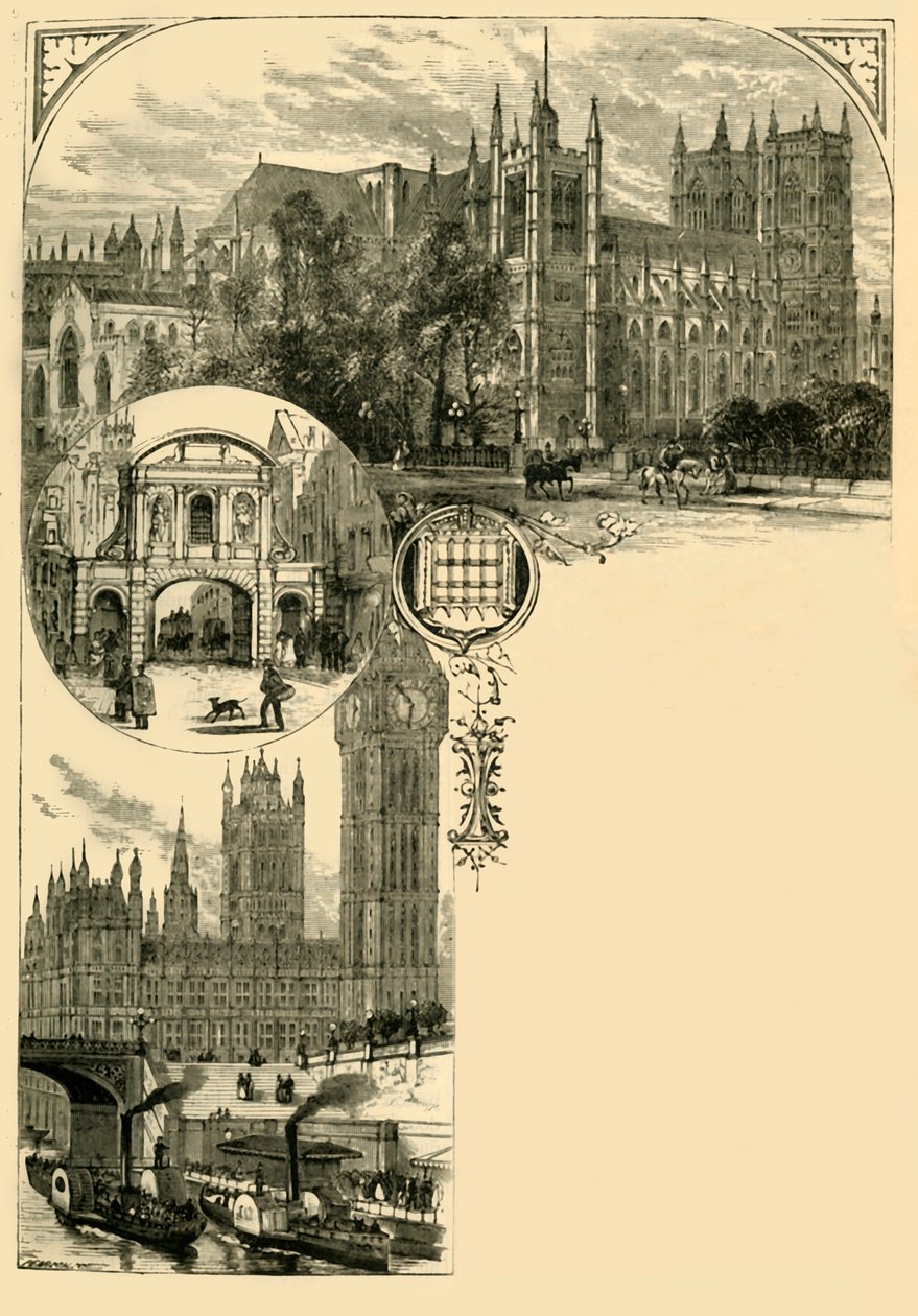 Londen. Westminster en de westelijke buitenwijken, 1881 door Unbekannt