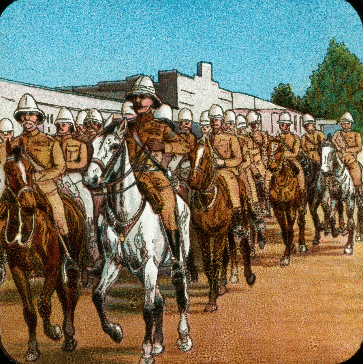 Lord Roberts betreedt Pretoria, Boerenoorlog, Zuid-Afrika, 1900, 1925 door Unbekannt
