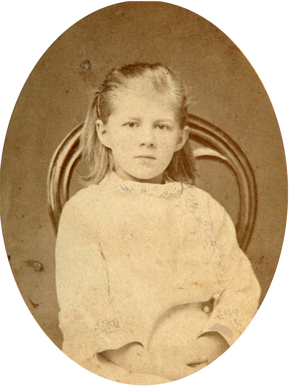 Lyubov Dostoyevskaya, dochter van de auteur Fyodor Dostoevsky, 1870s door Unbekannt