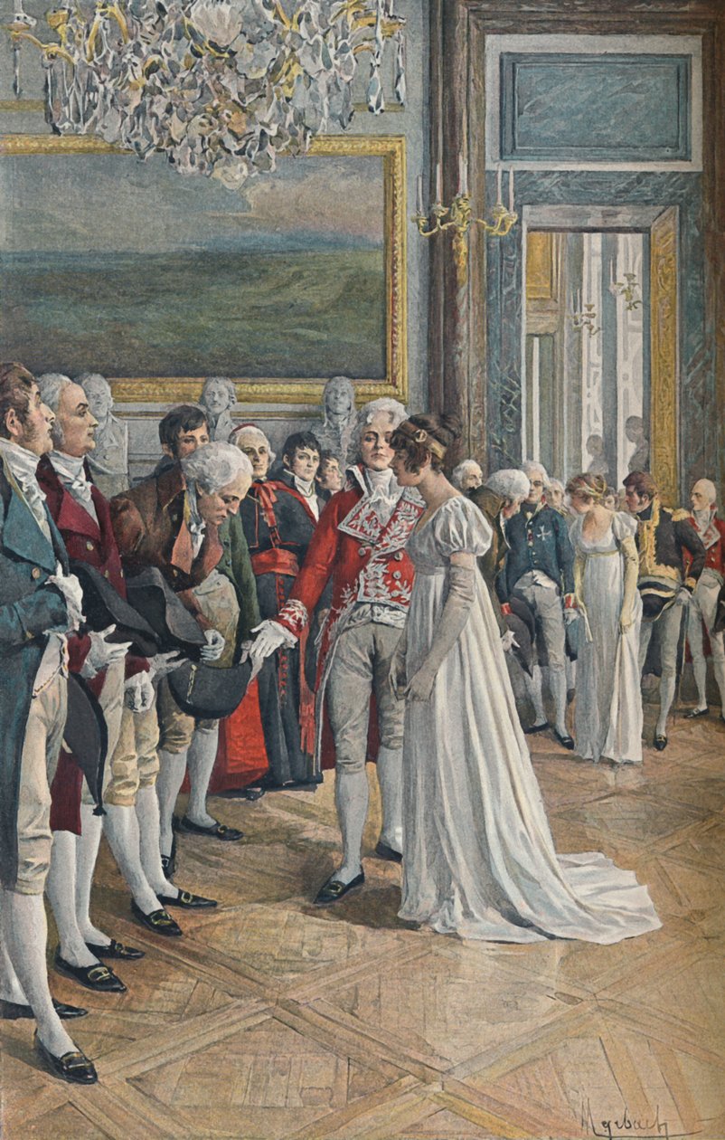 Madame Bonaparte Ontvangt Ambassadeurs in de Tuilerieën, 1896 door Unbekannt