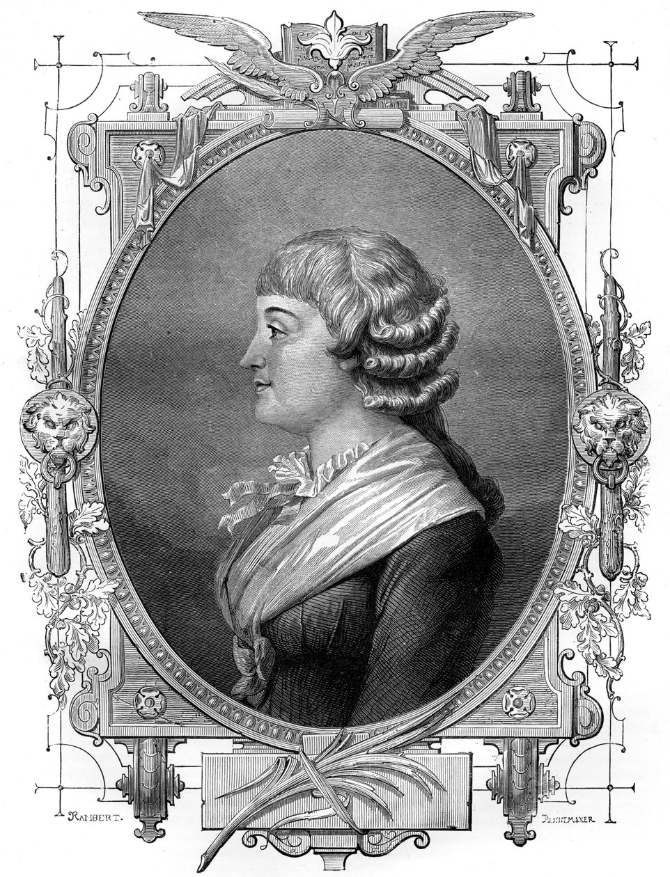Madame Roland, Franse revolutionair, 18e eeuw, 1882-1884 door Unbekannt