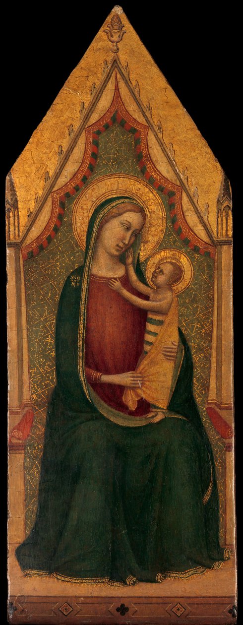 Madonna en Kind op de Troon, ca. 1335-39 door Unbekannt