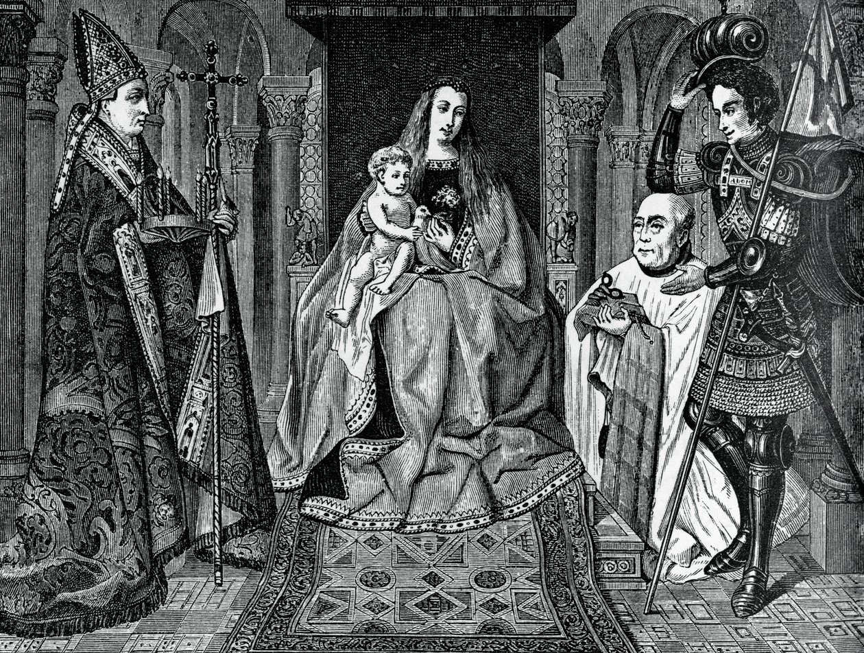 Madonna en Kind met kanunnik Joris van der Paele, 1436, 1870 door Unbekannt