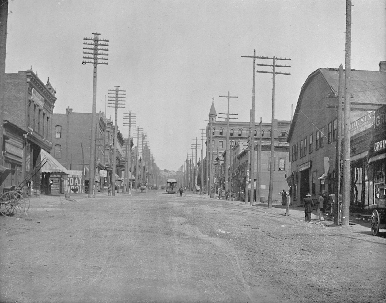Hoofdstraat, Butte City, Montana, c1897 door Unbekannt