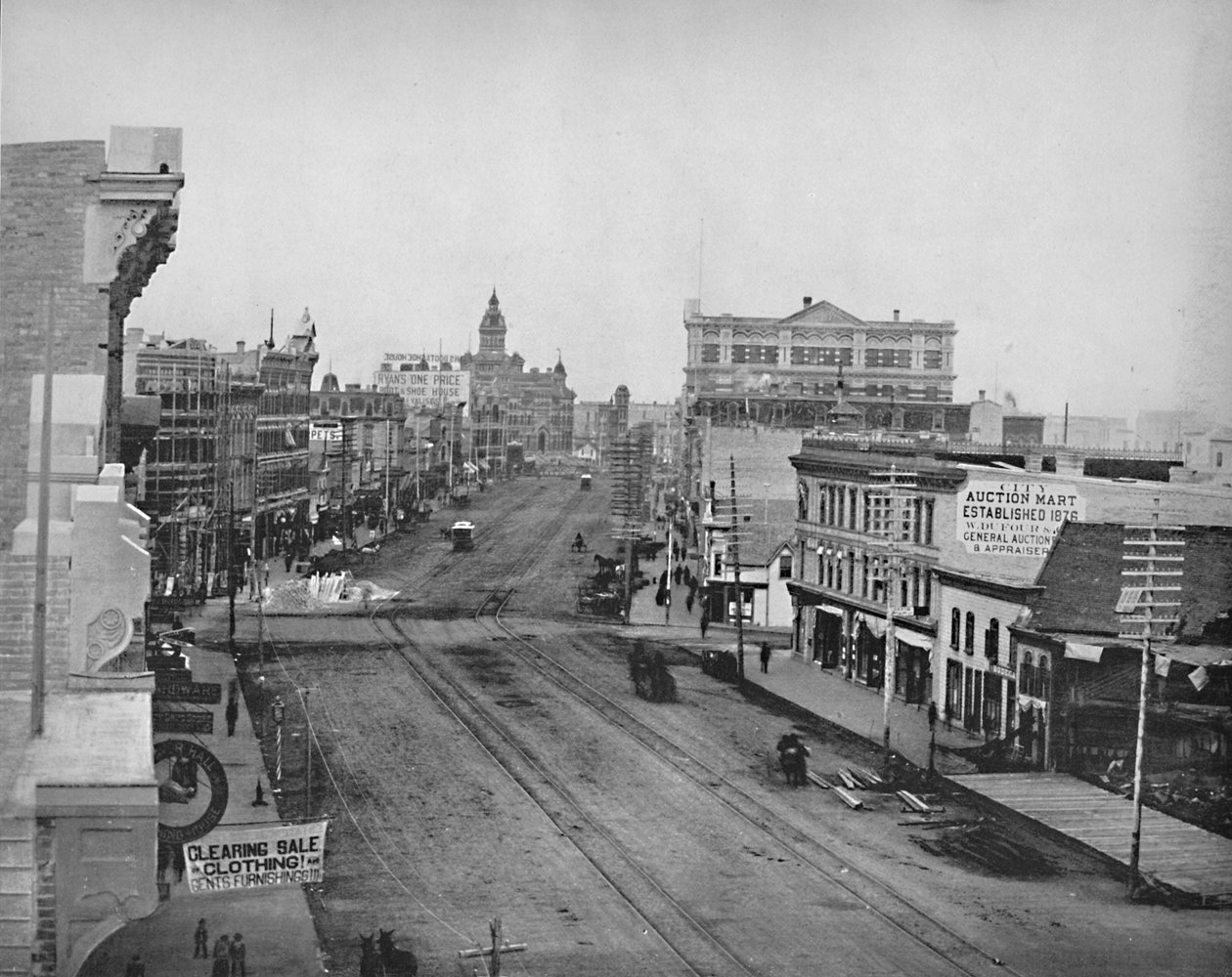 Hoofdstraat, Winnipeg, Manitoba, ca. 1897 door Unbekannt