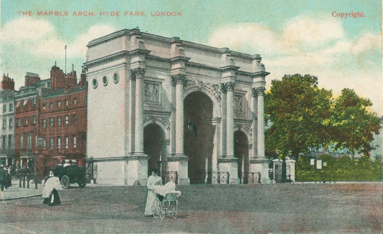 Marmeren Boog, Hyde Park, Londen door Unbekannt