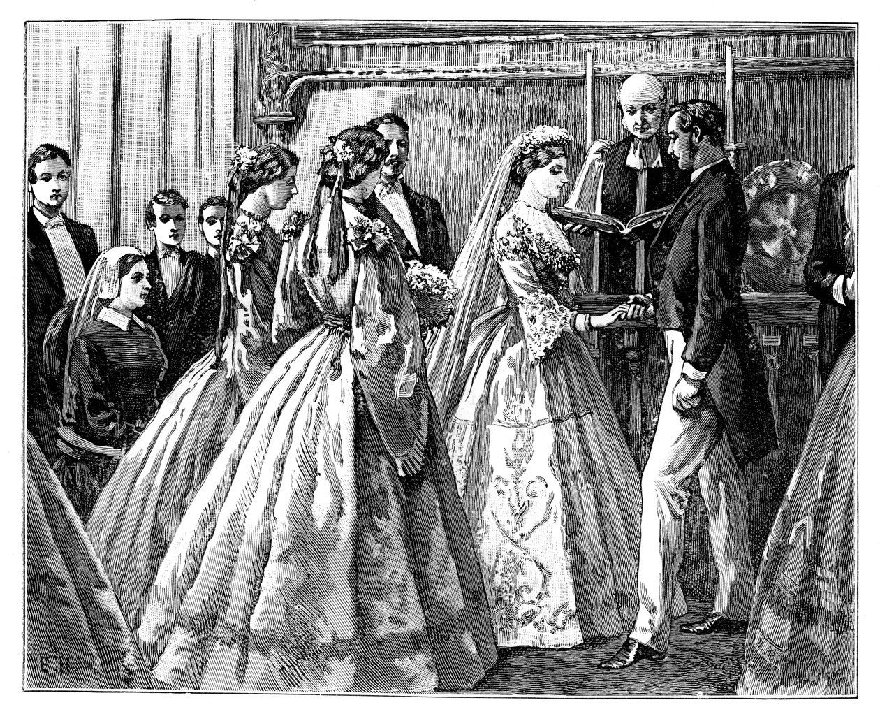 Huwelijk van Prinses Alice en Ludwig IV, Groothertog van Hessen door Unbekannt