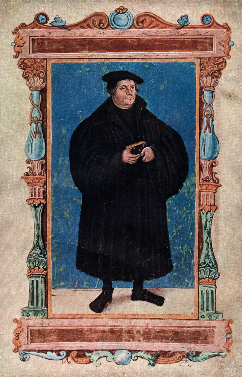 Maarten Luther, Duitse theoloog en augustijner monnik, 19e eeuw door Unbekannt