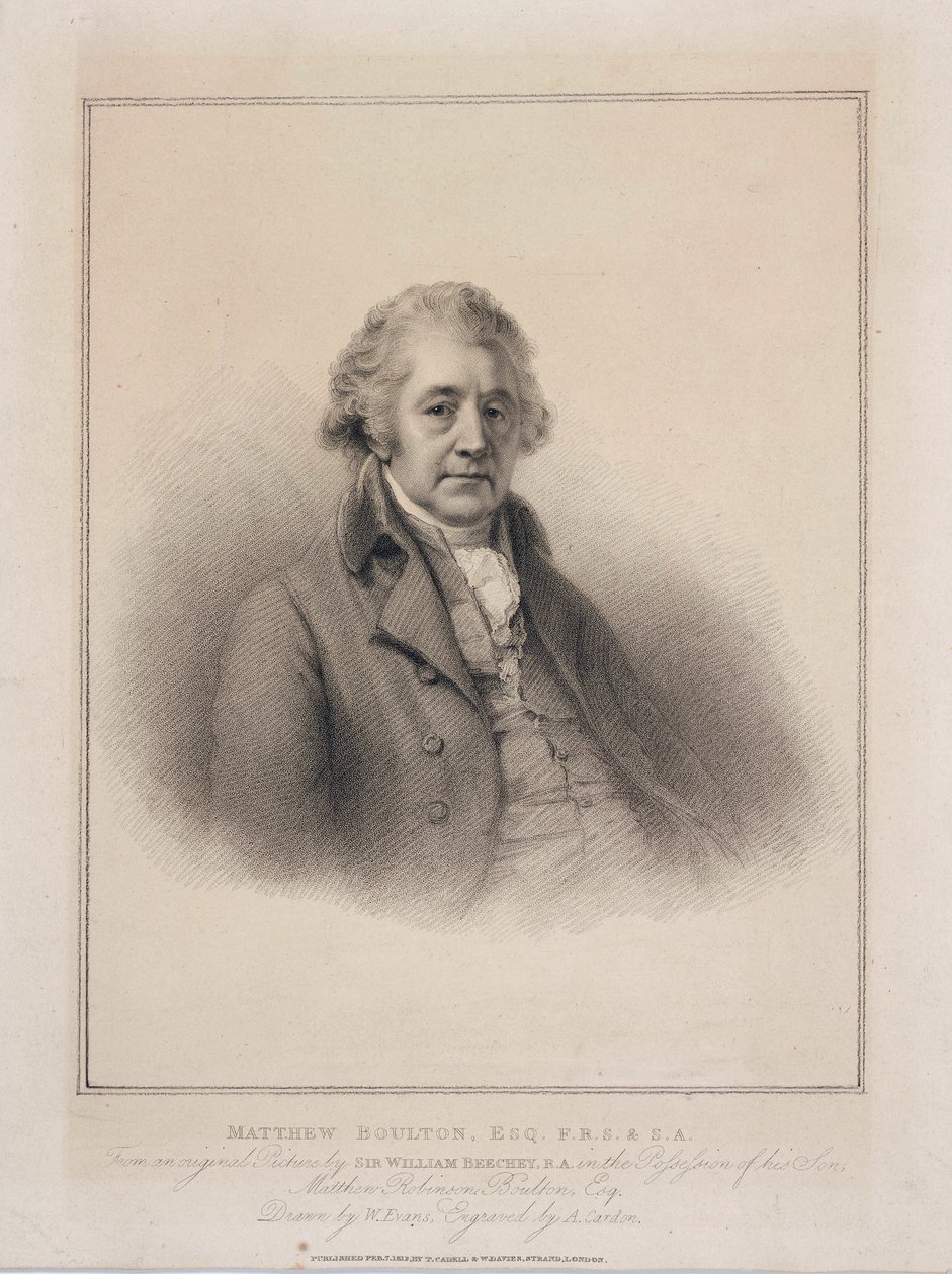 Matthew Boulton, Engelse ingenieur en industrieel, ca. 1801 door Unbekannt