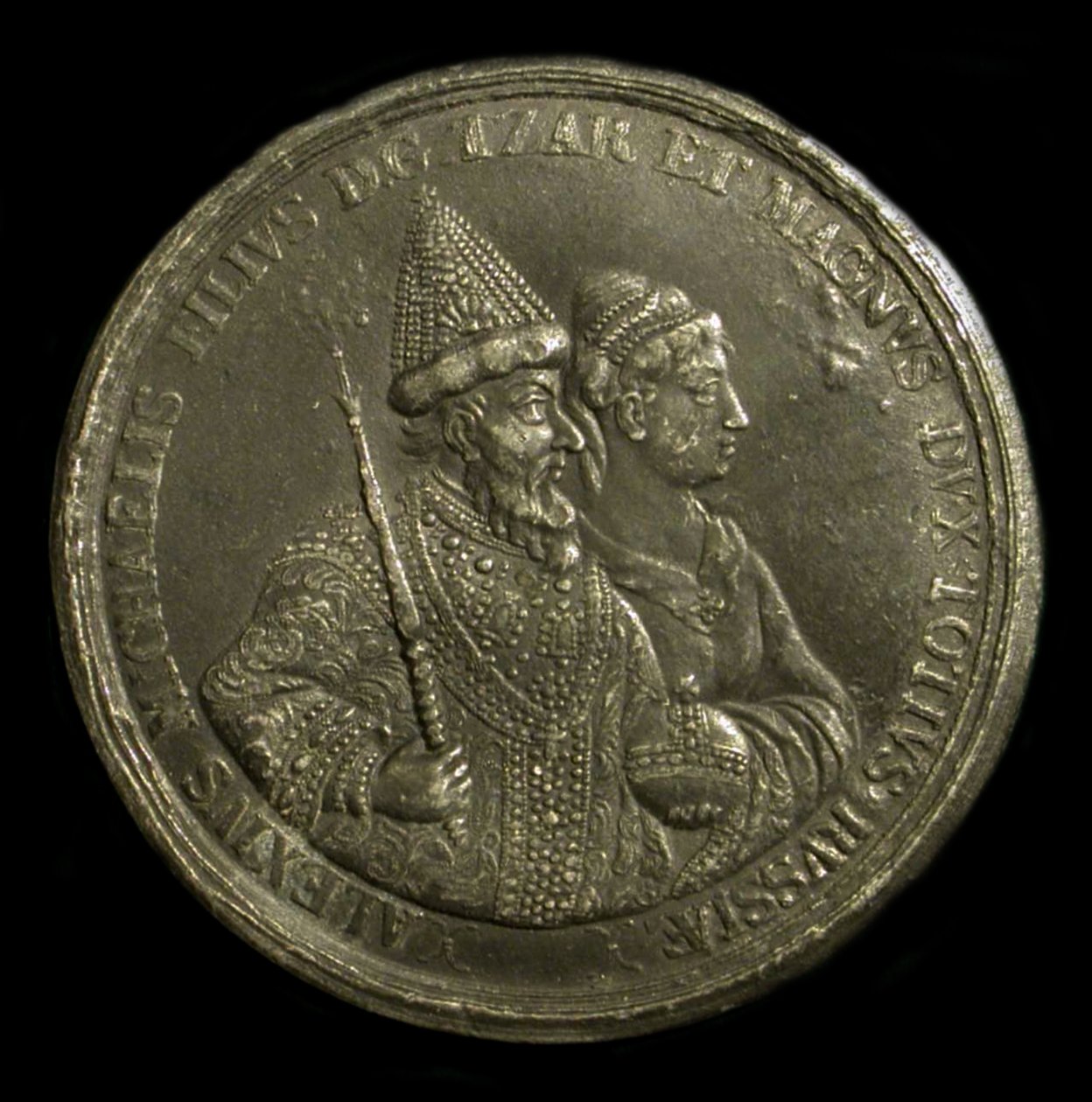 Medaille Tsaar Alexis I van Rusland ter viering van de geboorte van Peter de Grote, ca. 1775 door Unbekannt