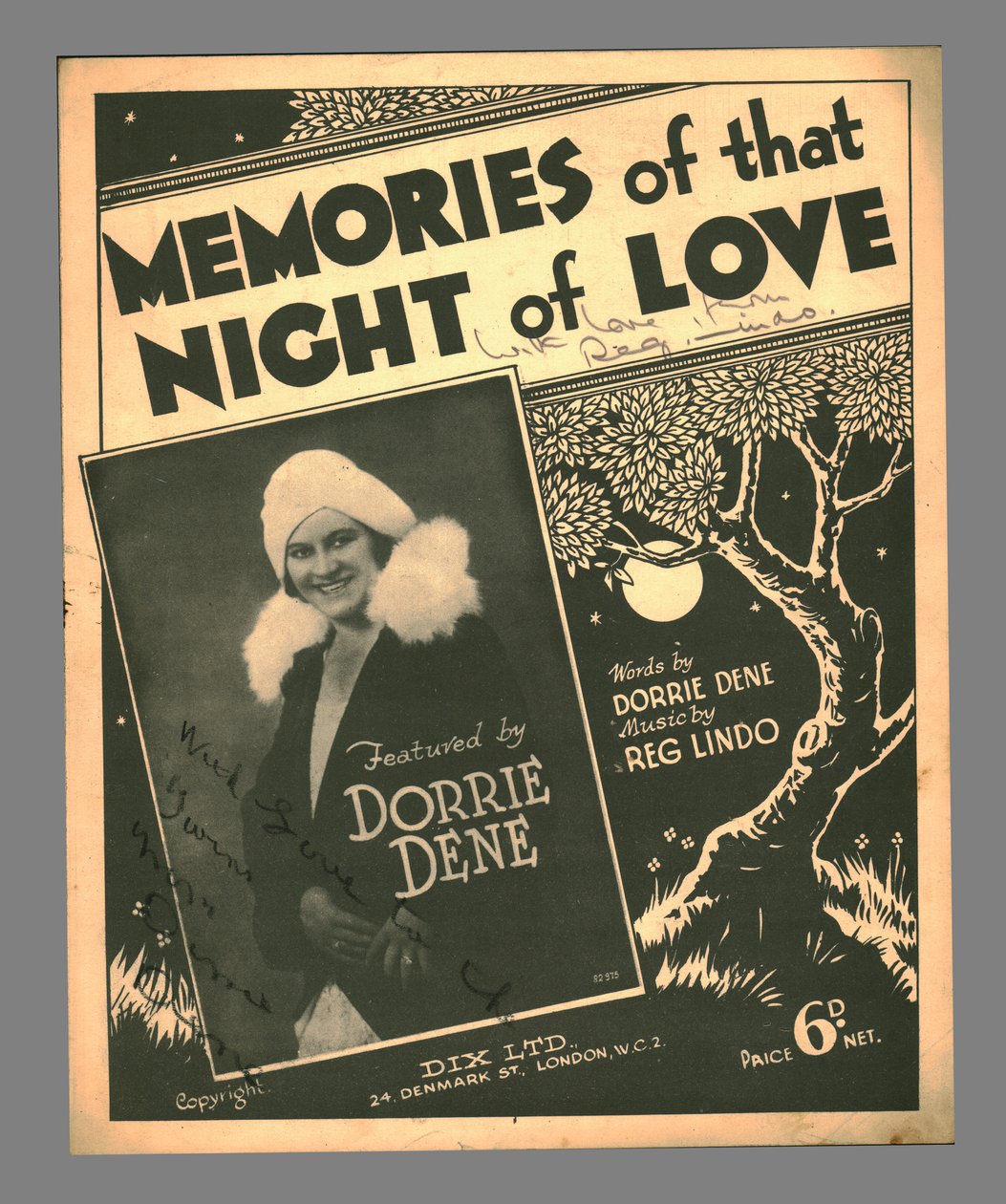 Herinneringen aan die nacht van liefde, ca. 1930s door Unbekannt