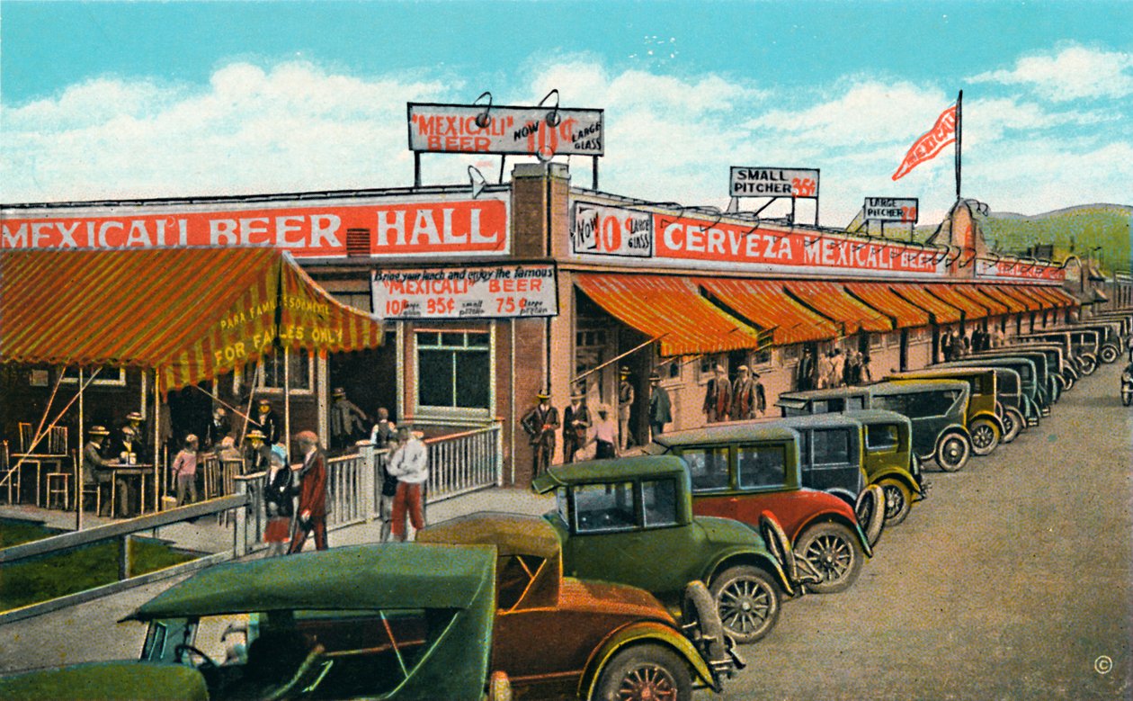 Mexicali Bierhal, De Langste Bar ter Wereld, ca 1939 door Unbekannt