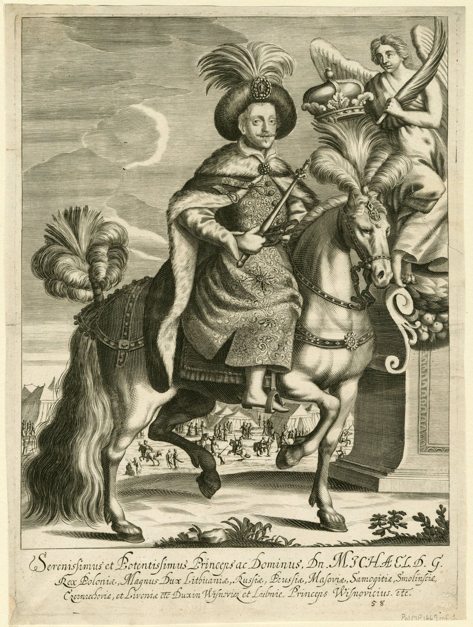 Michal Korybut Wiśniowiecki 1640-1673, koning van Polen en groothertog van Litouwen, ca. 1670 door Unbekannt