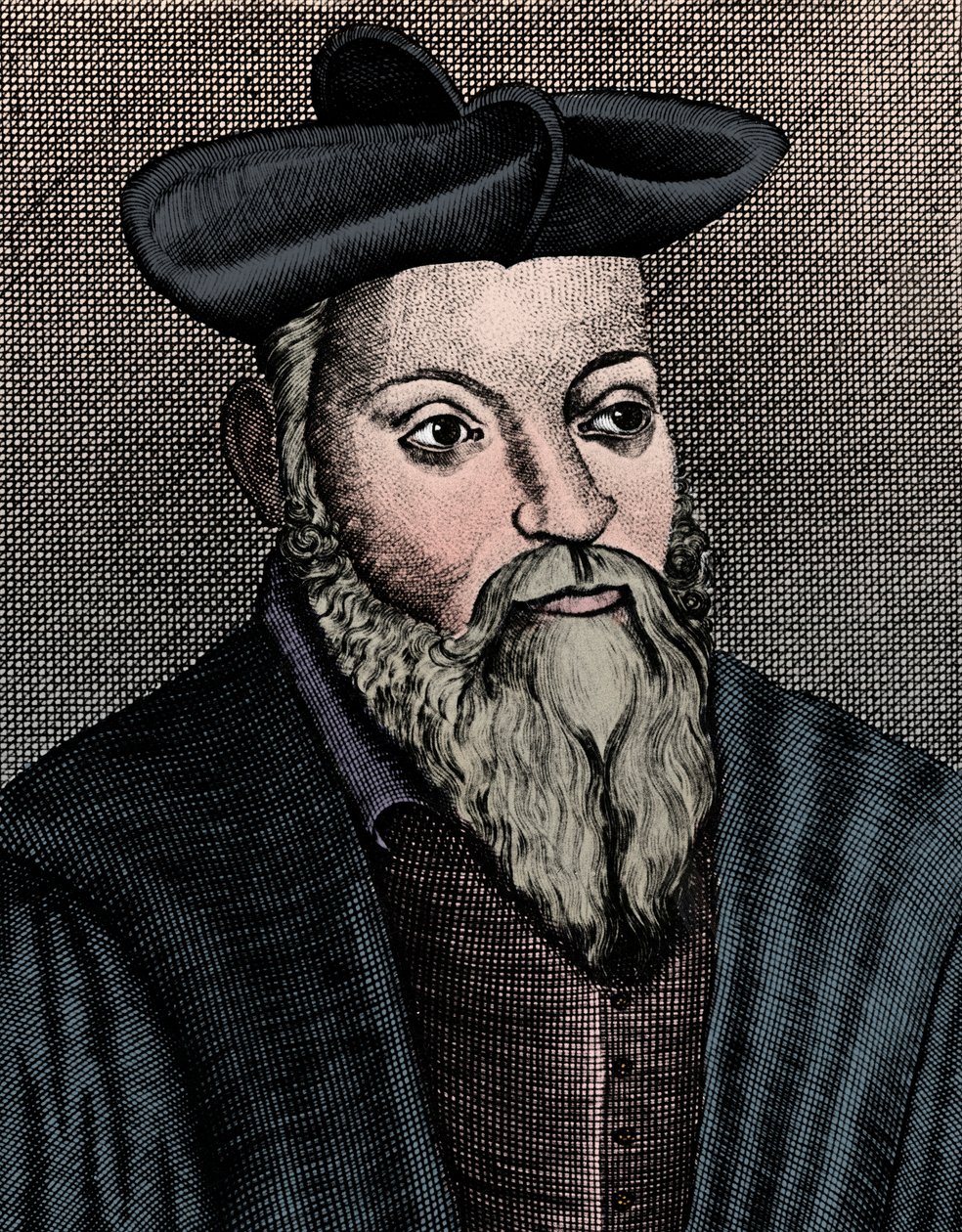 Michel Nostradamus 1503-1556, Franse arts en astroloog, 17e eeuw door Unbekannt