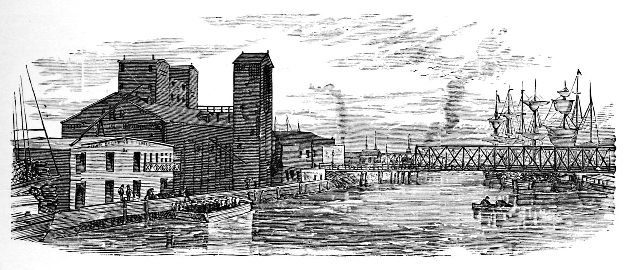 Milwaukee Rivier, 1883 door Unbekannt