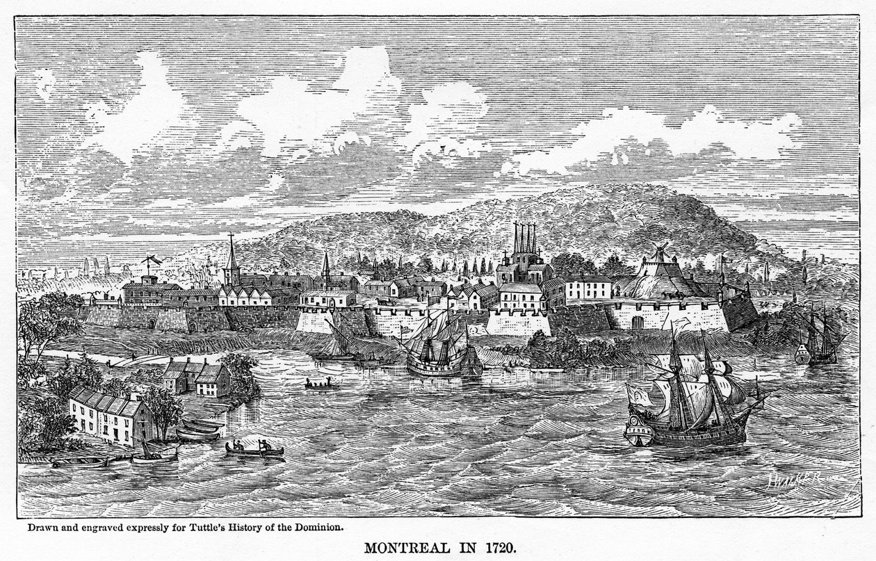 Montreal in 1729, 1877 door Unbekannt