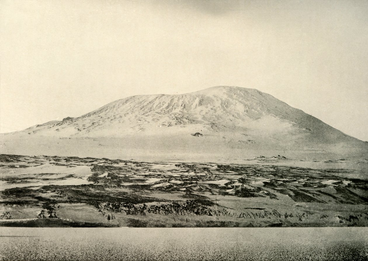 Mount Erebus...De oude krater aan de linkerkant door Unbekannt