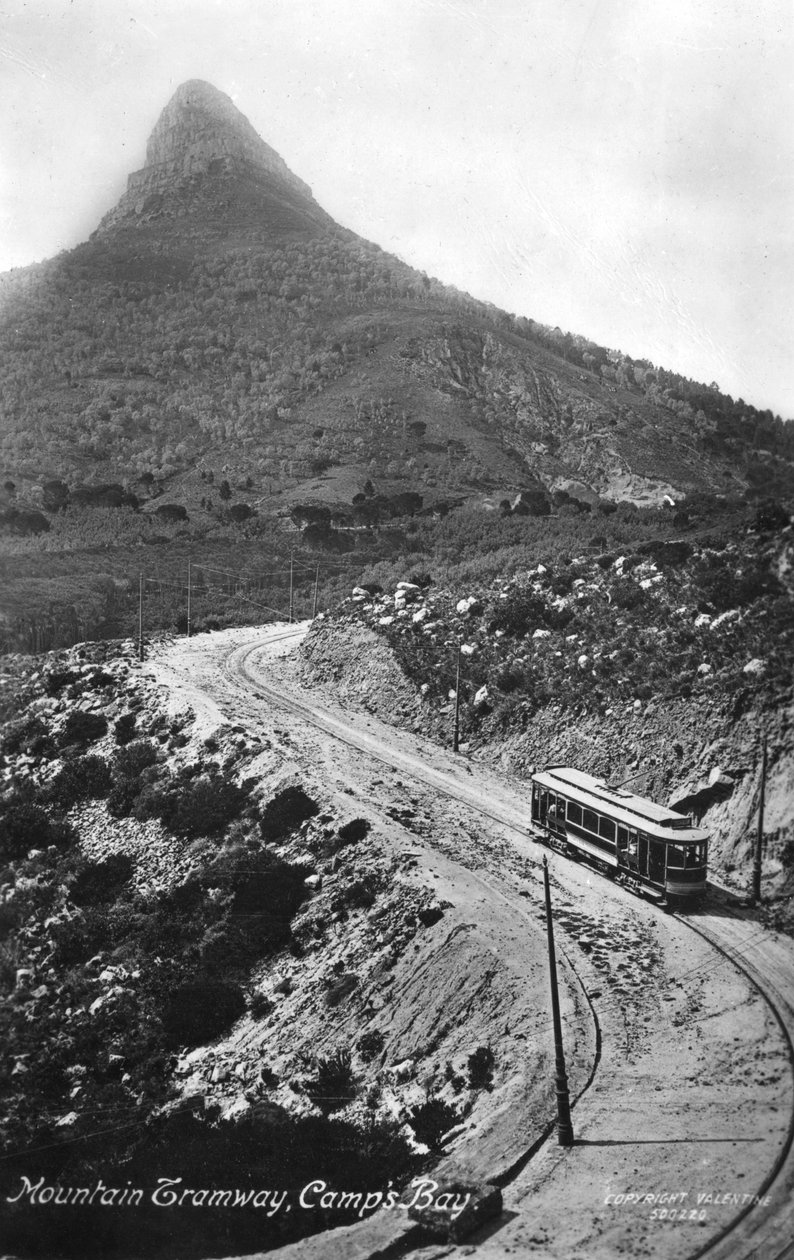 Bergtram, Camps Bay, Kaapstad, Zuid-Afrika, 1917 door Unbekannt