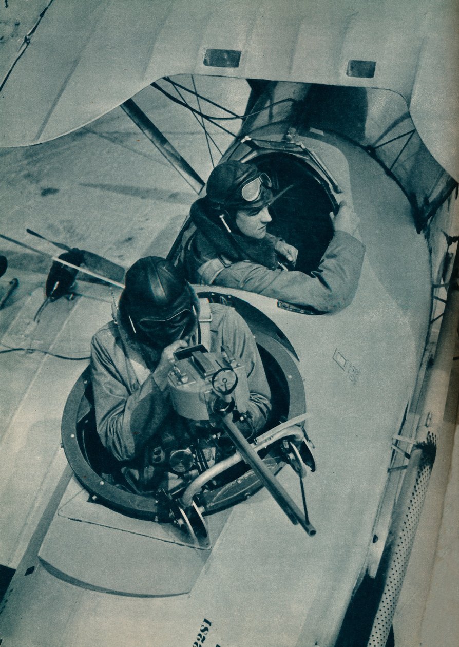 Verplaatsbaar kanon van een tweezits jachtvliegtuig, ca. 1935-1937 door Unbekannt
