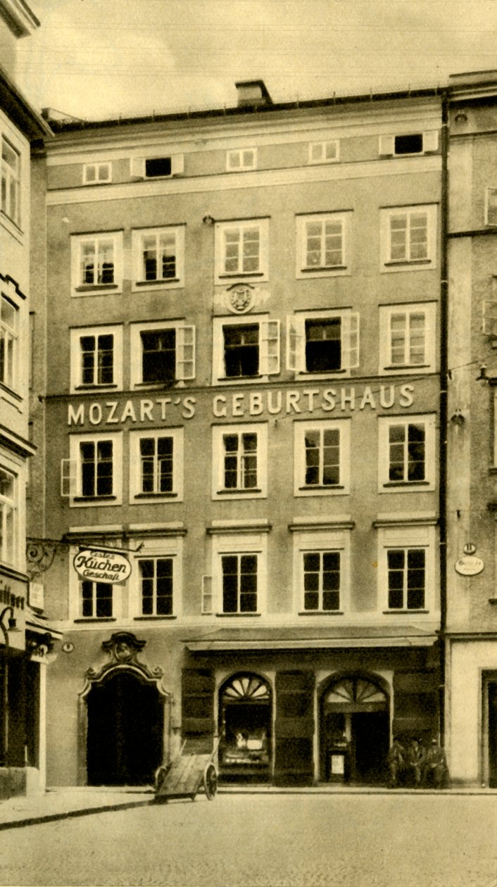Mozarts geboortehuis, Salzburg, Oostenrijk, ca. 1935 door Unbekannt