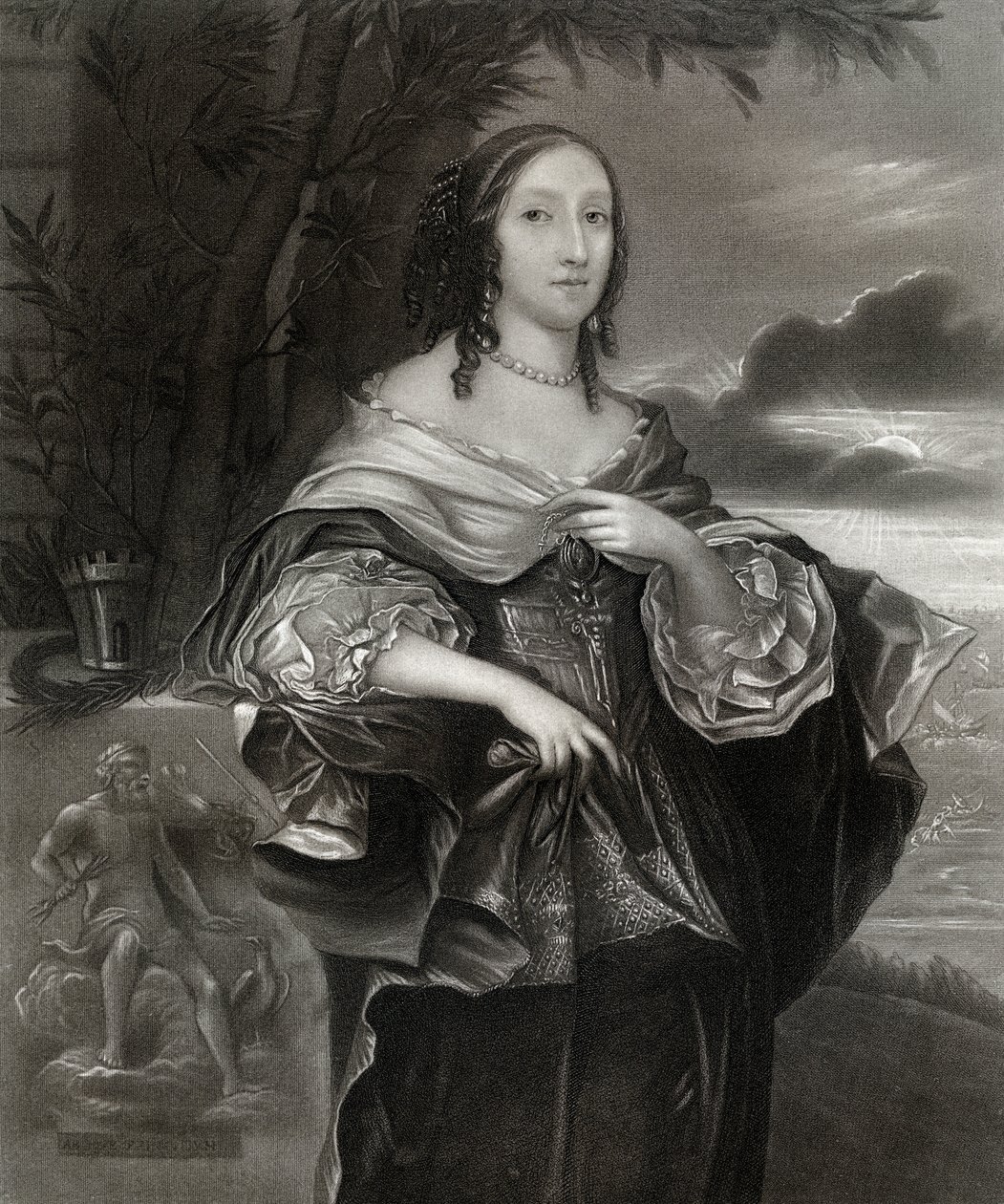 Mevrouw Claypole Elizabeth Cromwell, tweede dochter van Oliver Cromwell, 17e eeuw, 1899 door Unbekannt