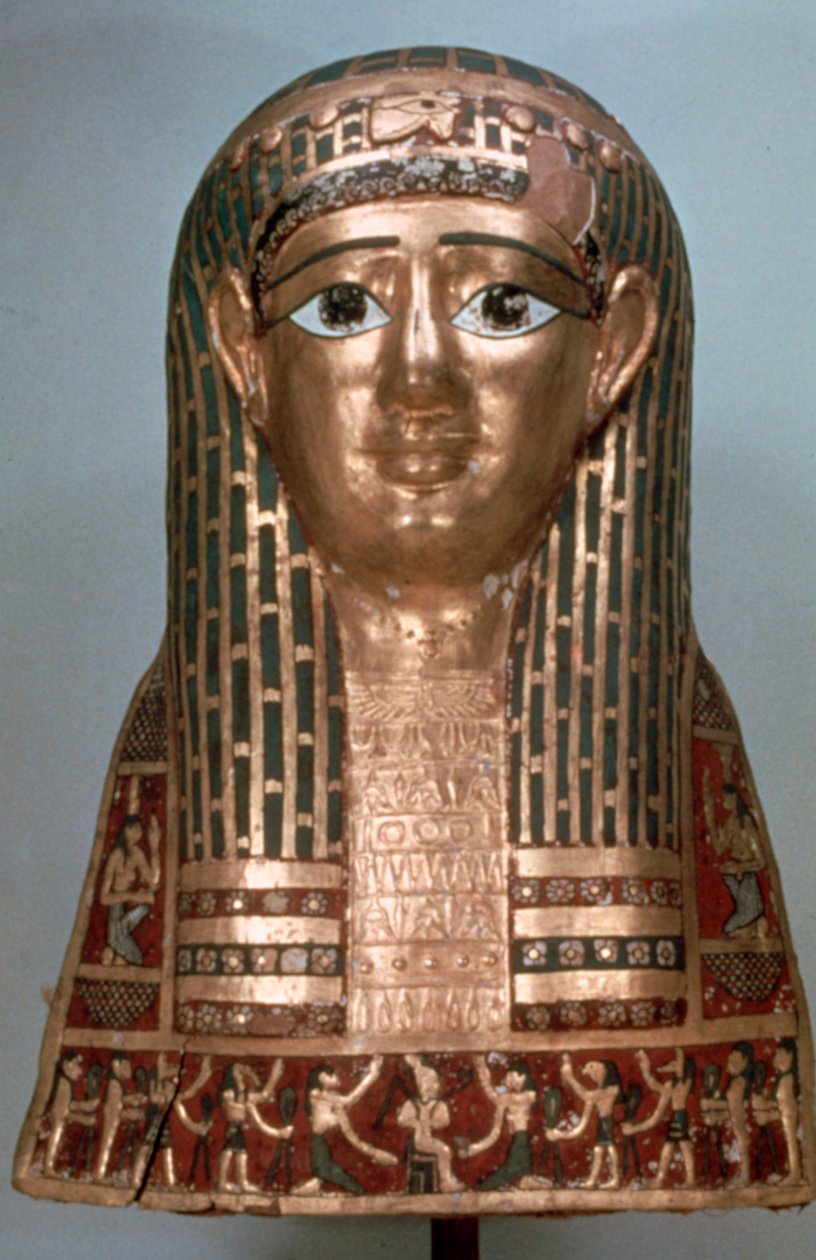 Mummiemasker van een dame, late periode, 1085-332 v.Chr. door Unbekannt