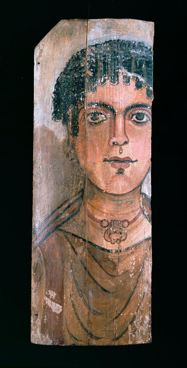 Mummieportret, 90-110 AD door Unbekannt