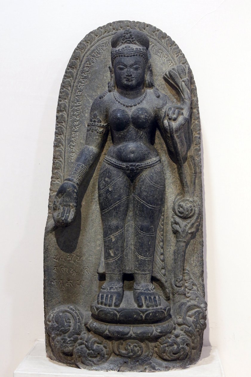 Nationaal museum van India, Delhi. Tara. Pala, 8e eeuw n.Chr., Bihar. Steen. India. door Unbekannt